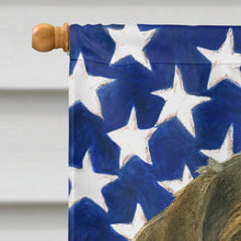 Load image into Gallery viewer, Steel Gray Wirehaired Pointing Griffon American Flag House Flag