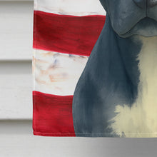 Load image into Gallery viewer, Blue American Staffordshire Terrier American Flag House Flag