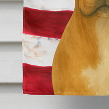 Load image into Gallery viewer, Fawn American Staffordshire Terrier American Flag House Flag