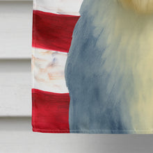 Load image into Gallery viewer, Blue Bearded Collie American Flag House Flag