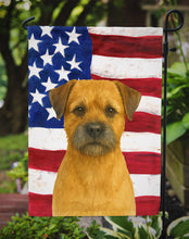 Load image into Gallery viewer, Red Border Terrier American Flag Garden Flag
