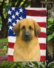 Load image into Gallery viewer, Fawn Bouvier des Flandres American Flag Garden Flag