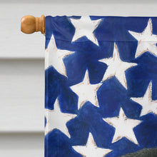 Load image into Gallery viewer, Black and Tan Brussels Griffon American Flag House Flag