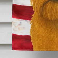 Load image into Gallery viewer, Red Brussels Griffon American Flag House Flag