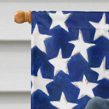 Load image into Gallery viewer, Blue Chow Chow American Flag House Flag