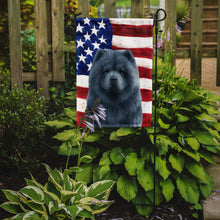 Load image into Gallery viewer, Blue Chow Chow American Flag Garden Flag