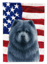 Load image into Gallery viewer, Blue Chow Chow American Flag Garden Flag