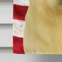 Load image into Gallery viewer, Cream Chow Chow American Flag House Flag
