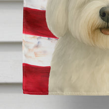 Load image into Gallery viewer, Coton de Tulear American Flag House Flag
