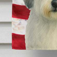 Load image into Gallery viewer, White with Gray Coton de Tulear American Flag House Flag