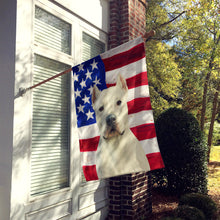 Load image into Gallery viewer, Dogo Argentino American Flag House Flag