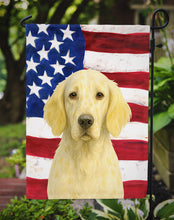Load image into Gallery viewer, Lemon Belton English Setter American Flag Garden Flag