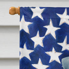 Load image into Gallery viewer, Kerry Blue Terrier American Flag House Flag
