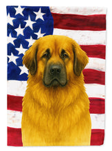 Load image into Gallery viewer, Lion Yellow Leonberger American Flag House Flag