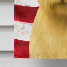 Load image into Gallery viewer, Wheaten Norfolk Terrier American Flag House Flag