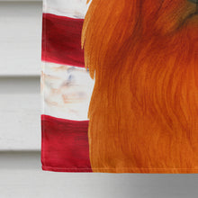 Load image into Gallery viewer, Red Pekingese American Flag House Flag