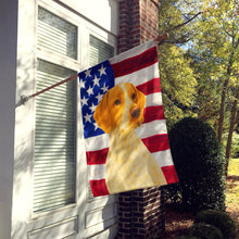 Load image into Gallery viewer, Orange and White Pointer American Flag House Flag