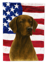 Load image into Gallery viewer, Liver Pointer American Flag House Flag