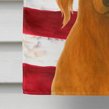 Load image into Gallery viewer, Red Saluki American Flag House Flag