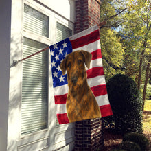 Load image into Gallery viewer, Brindle Scottish Deerhound American Flag House Flag