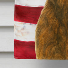 Load image into Gallery viewer, Brindle Scottish Deerhound American Flag House Flag