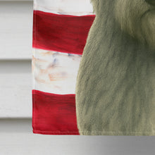 Load image into Gallery viewer, Gray Skye Terrier American Flag House Flag