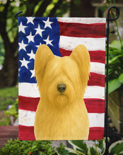 Load image into Gallery viewer, Wheaten Skye Terrier American Flag Garden Flag