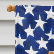 Load image into Gallery viewer, Red Tibetan Spaniel American Flag House Flag