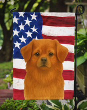Load image into Gallery viewer, Red Tibetan Spaniel American Flag Garden Flag