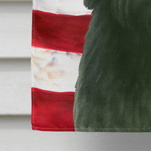 Load image into Gallery viewer, Black Tibetan Spaniel American Flag House Flag