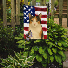 Load image into Gallery viewer, Calico Cat American Garden Flag