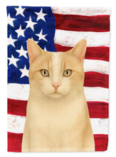 Load image into Gallery viewer, Cream and White Cat American House Flag
