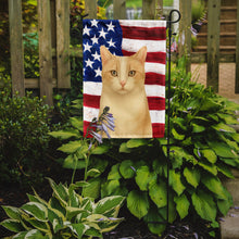 Load image into Gallery viewer, Cream and White Cat American Garden Flag