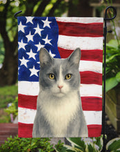 Load image into Gallery viewer, Gray and White Cat American Garden Flag