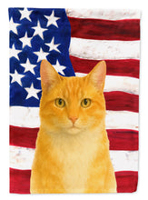 Load image into Gallery viewer, Orange and White Cat American House Flag