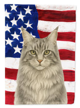 Load image into Gallery viewer, MainCoon Silver Tabby Cat American Garden Flag