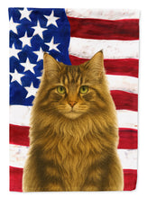 Load image into Gallery viewer, Norwegian Forest Cat Brown Tabby American Garden Flag