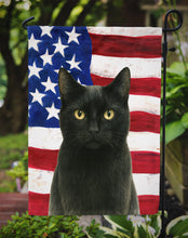Load image into Gallery viewer, Black Cat American Garden Flag