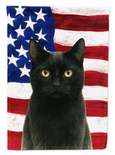 Load image into Gallery viewer, Black Cat American Garden Flag