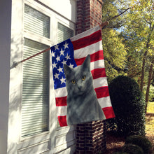 Load image into Gallery viewer, Gray Cat American House Flag