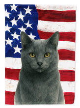 Load image into Gallery viewer, Gray Cat American House Flag