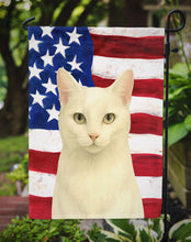 Load image into Gallery viewer, White Cat American Garden Flag