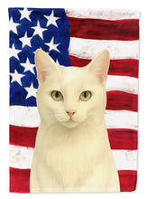 Load image into Gallery viewer, White Cat American Garden Flag