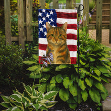 Load image into Gallery viewer, Patched Tabby Cat American Garden Flag