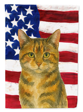 Load image into Gallery viewer, Patched Tabby Cat American Garden Flag