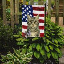 Load image into Gallery viewer, Silver Classic Tabby Cat American Garden Flag