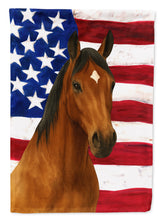 Load image into Gallery viewer, Bay Quarter Horse American House Flag