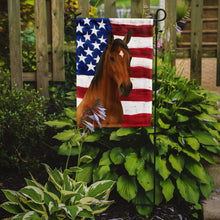Load image into Gallery viewer, Bay Quarter Horse American Garden Flag