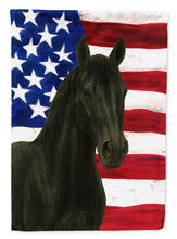 Load image into Gallery viewer, Black Quarter Horse American House Flag