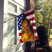 Load image into Gallery viewer, Buckskin Quarter Horse American House Flag